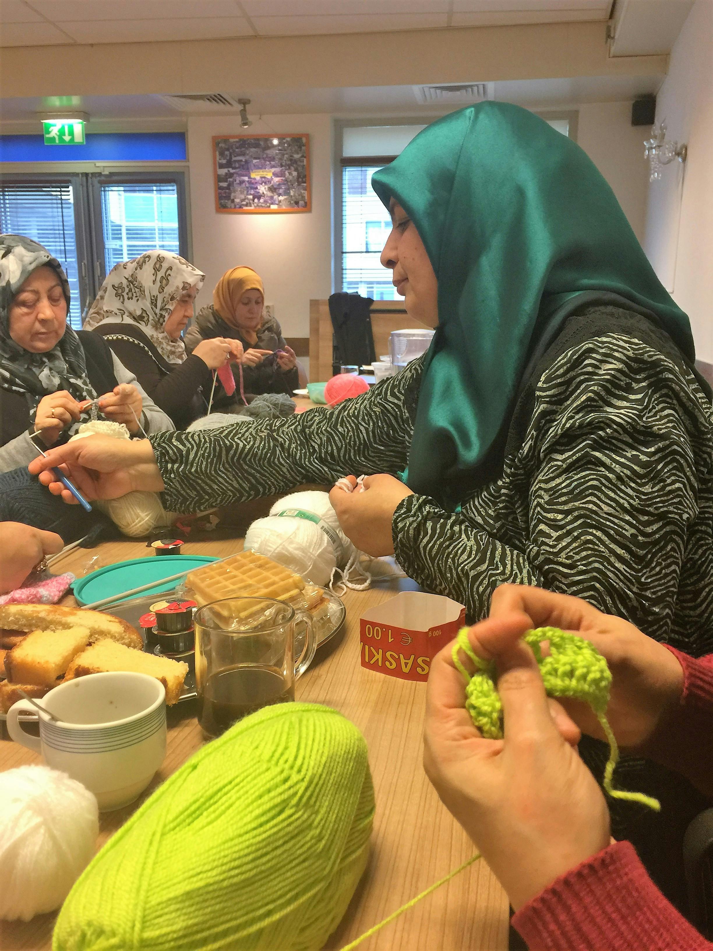 Koffie ochtend actief vrouw in wippolder 