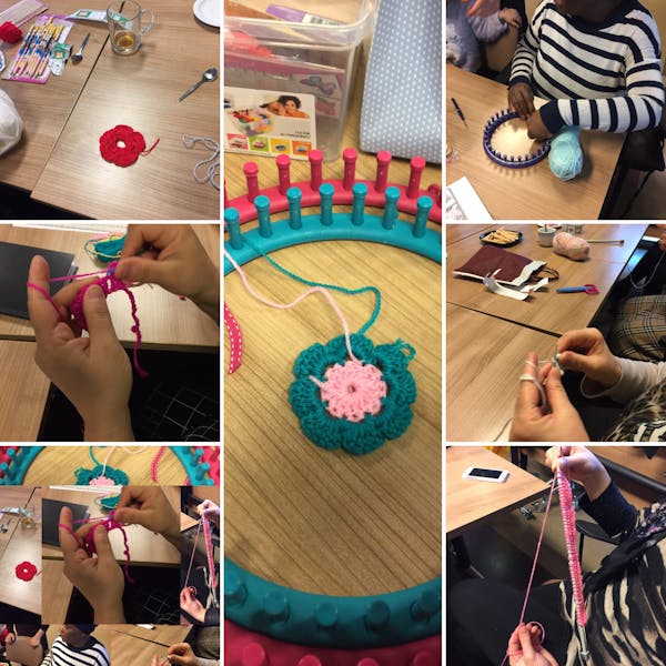 Koffie ochtend actief vrouw in wippolder