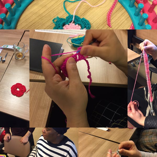 Koffie ochtend actief vrouw in wippolder