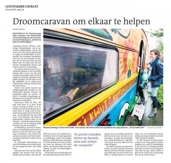 Droomcaravan in Friese dorpen
