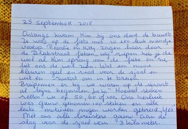 Kattebelletje van buurtbewoner