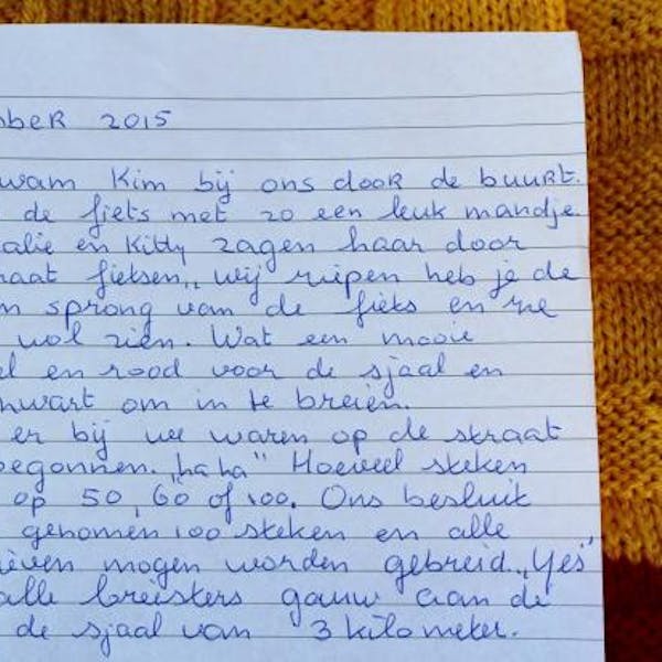 Kattebelletje van buurtbewoner