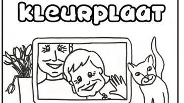 Kleurplaat Opa Ziek