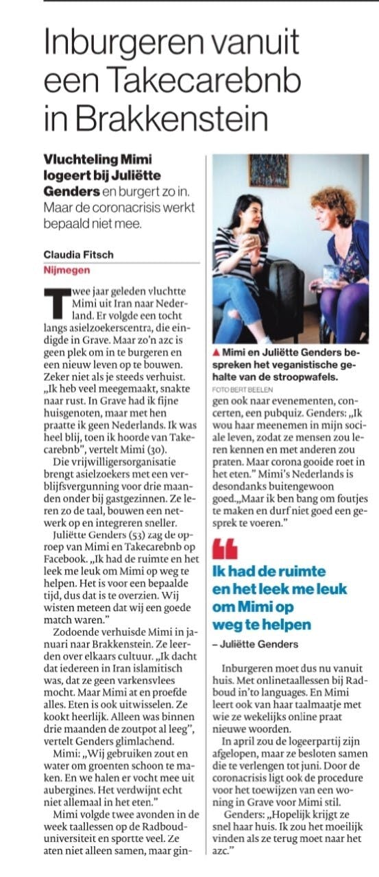 Gastgezinnen gezocht voor statushouders. | in berichten op SamenCuijk.nl