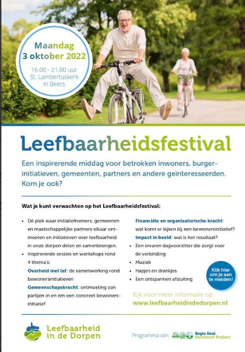 Leefbaarheid In De Dorpen: Leefbaarheidsfestival En Inspiratiesessie ...