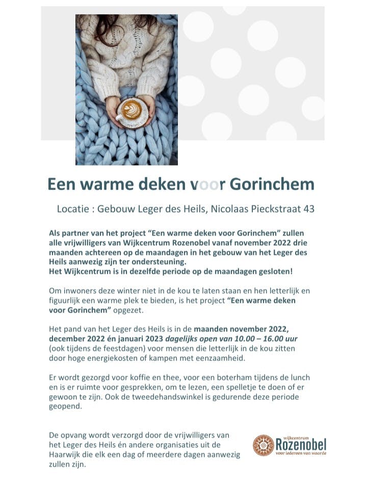 "Een warme deken voor Gorinchem"
