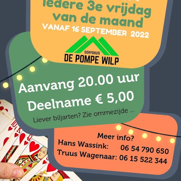 Kaartavond (Klaverjassen & Jokeren)