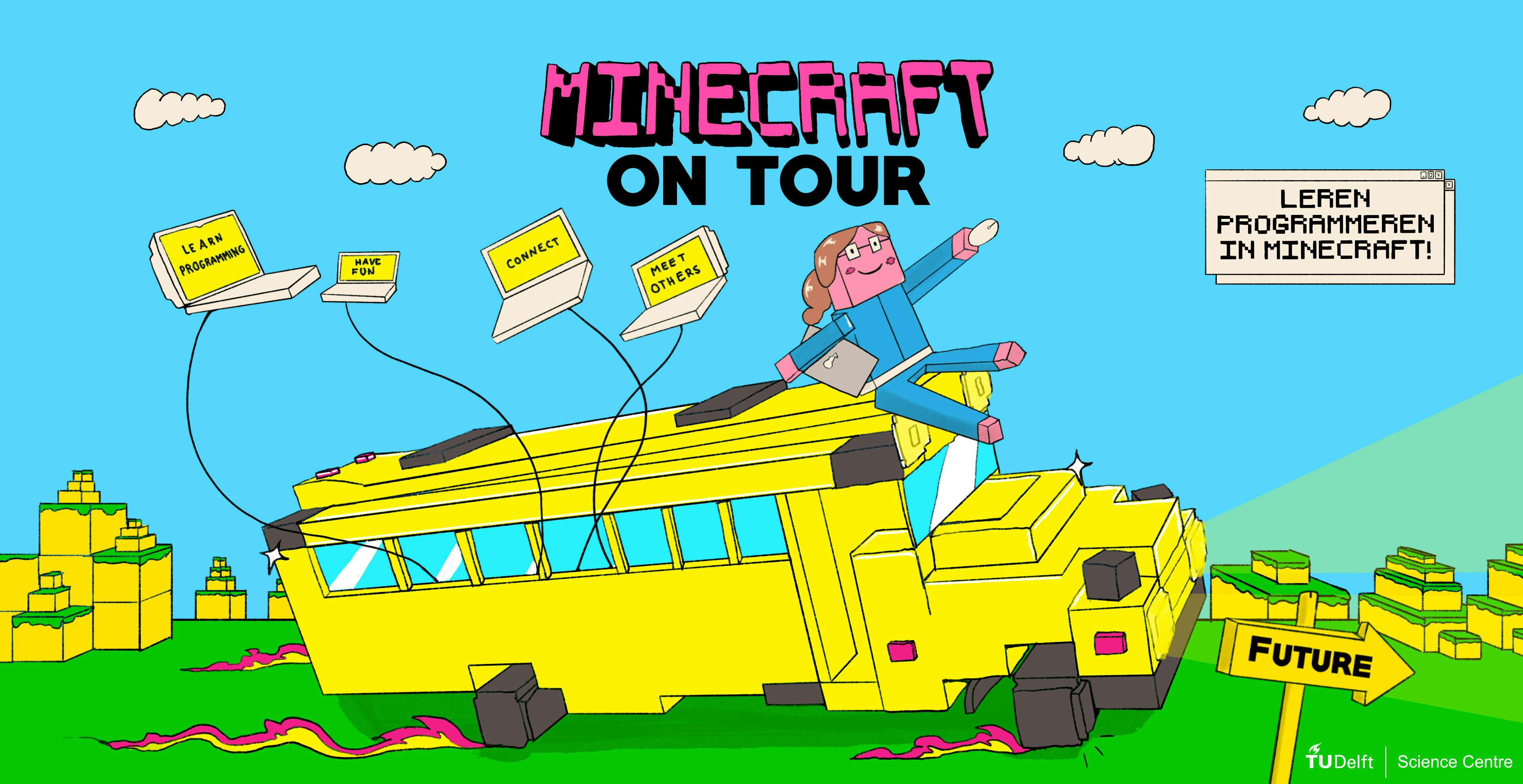 Minecraft on Tour - Leer programmeren in Minecraft