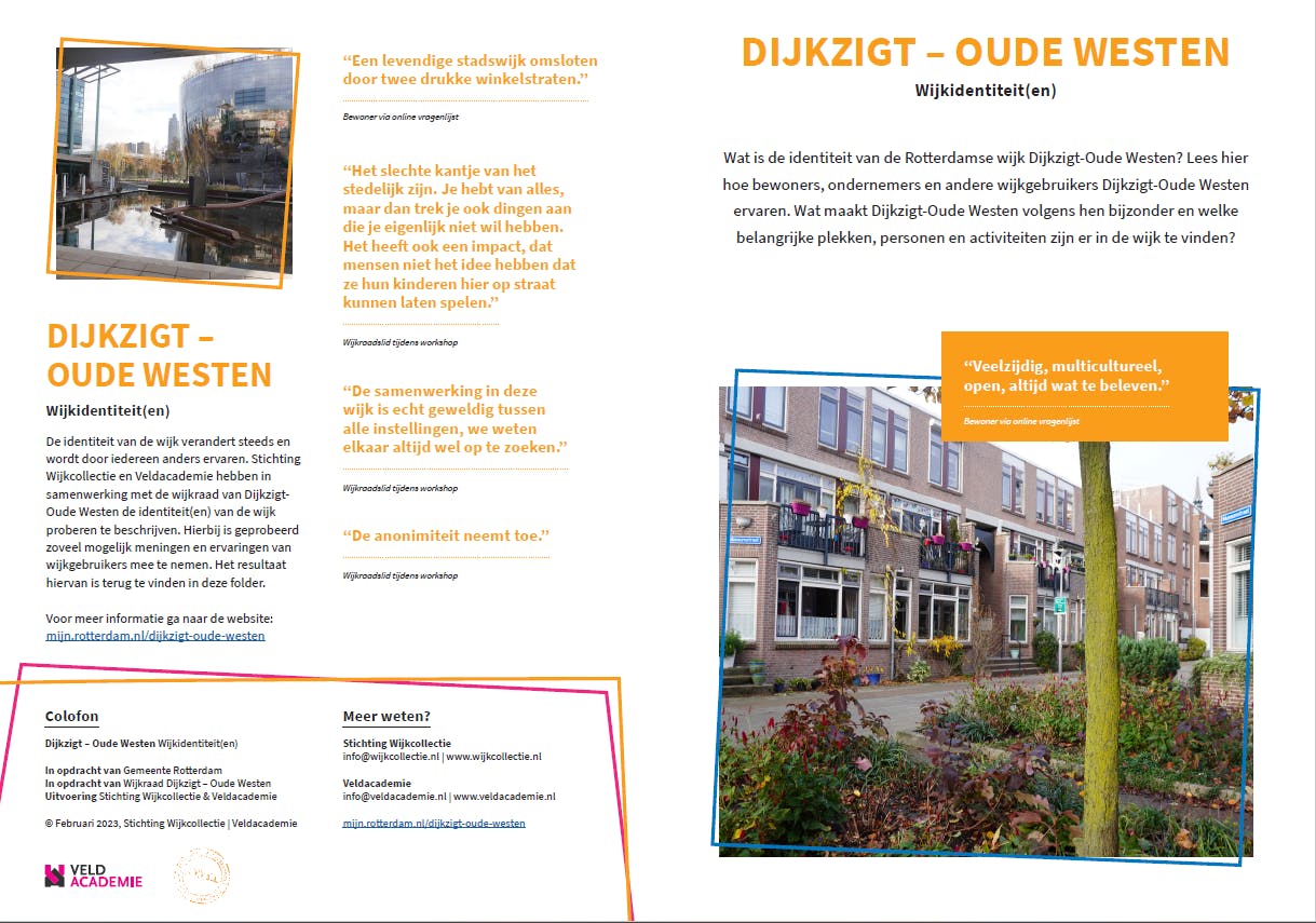 Wijkidentiteit Dijkzicht/Oude Westen | In Berichten Op WOW-Rotterdam