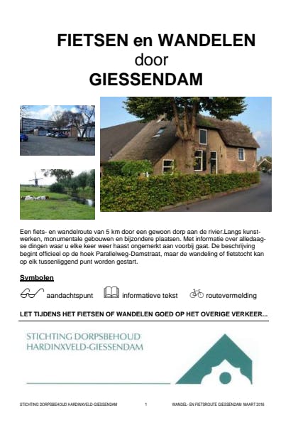 Wandel & Fiets route Giessendam
