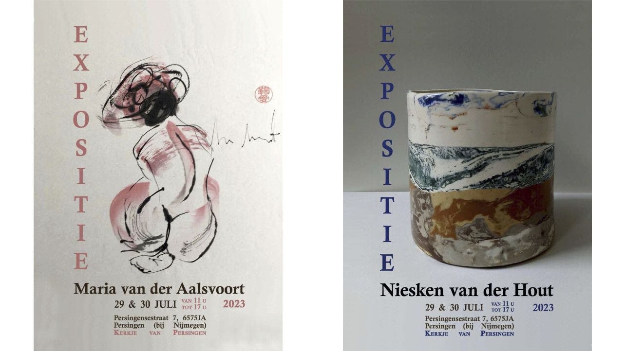 Expositie Maria van der Aalsvoort en Niesken van der Hout in Persingen