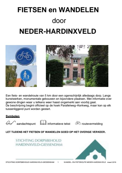 Wandel & Fiets route Neder-Hardinxveld
