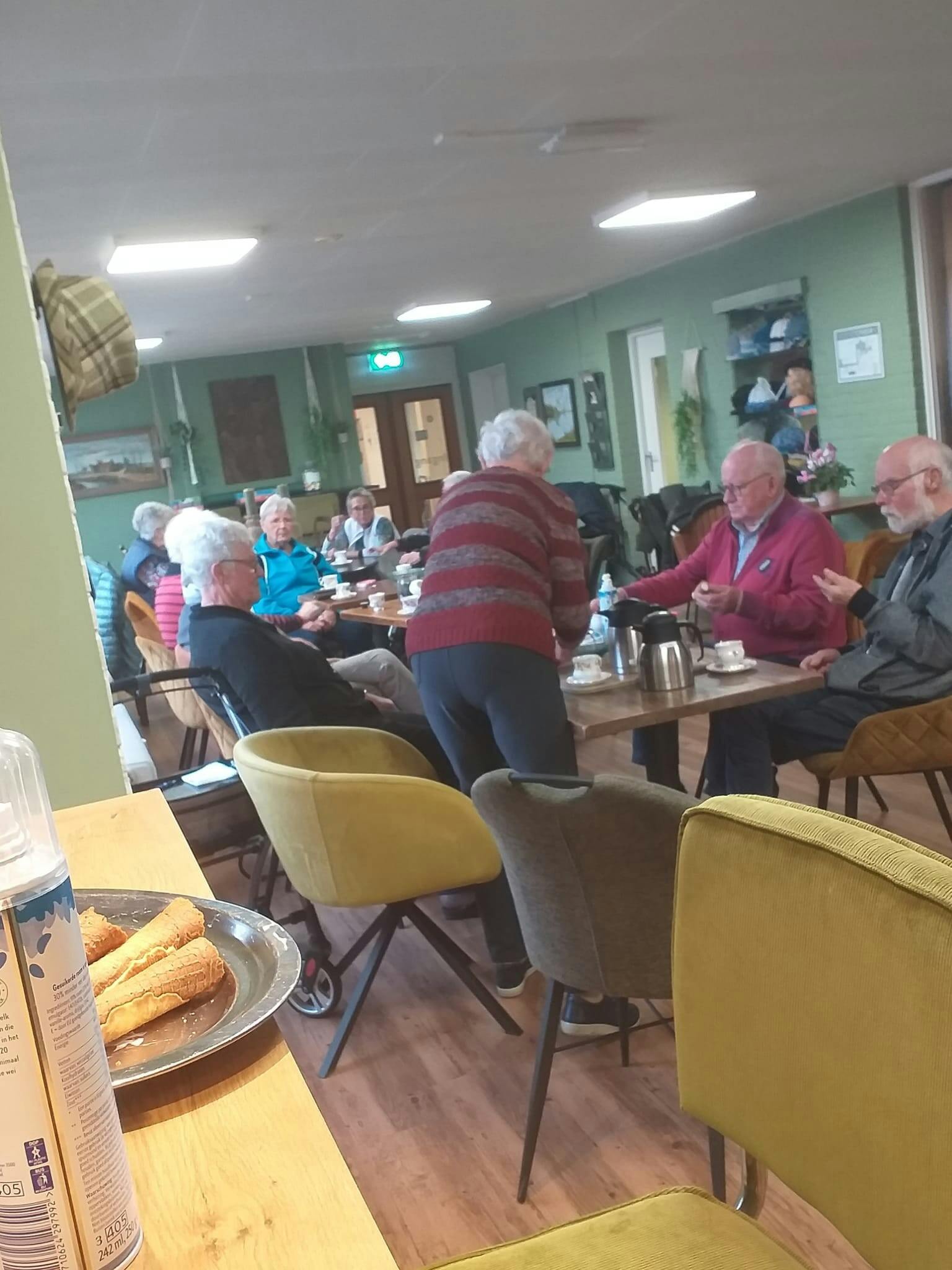 Samen koffie drinken iedere dag in de Benring