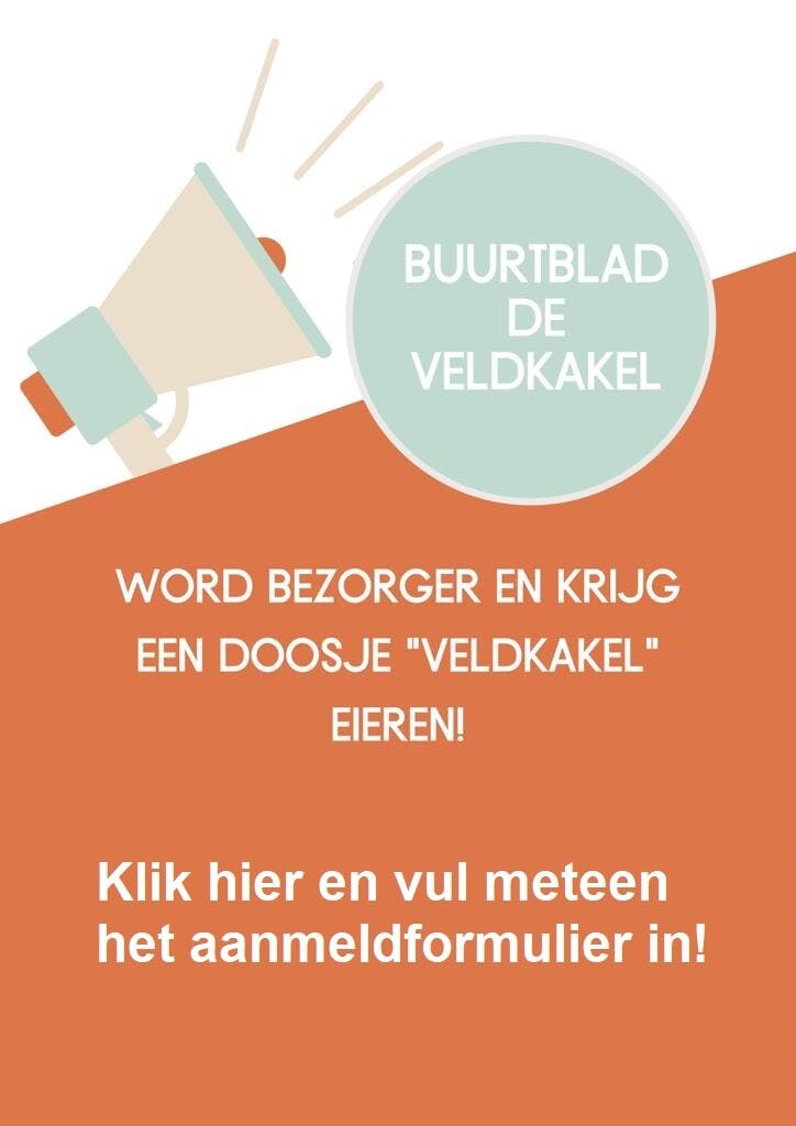 Met spoed bezorgers wijkkrant De Veldkakel gezocht!