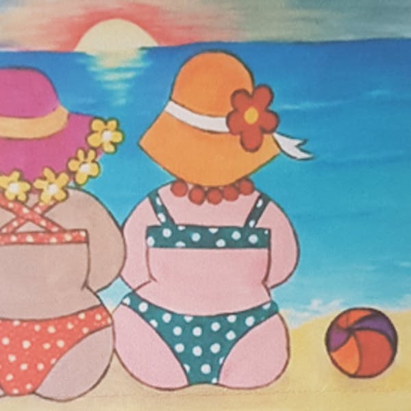 Workshop dikke dames schilderen voor volwassenen