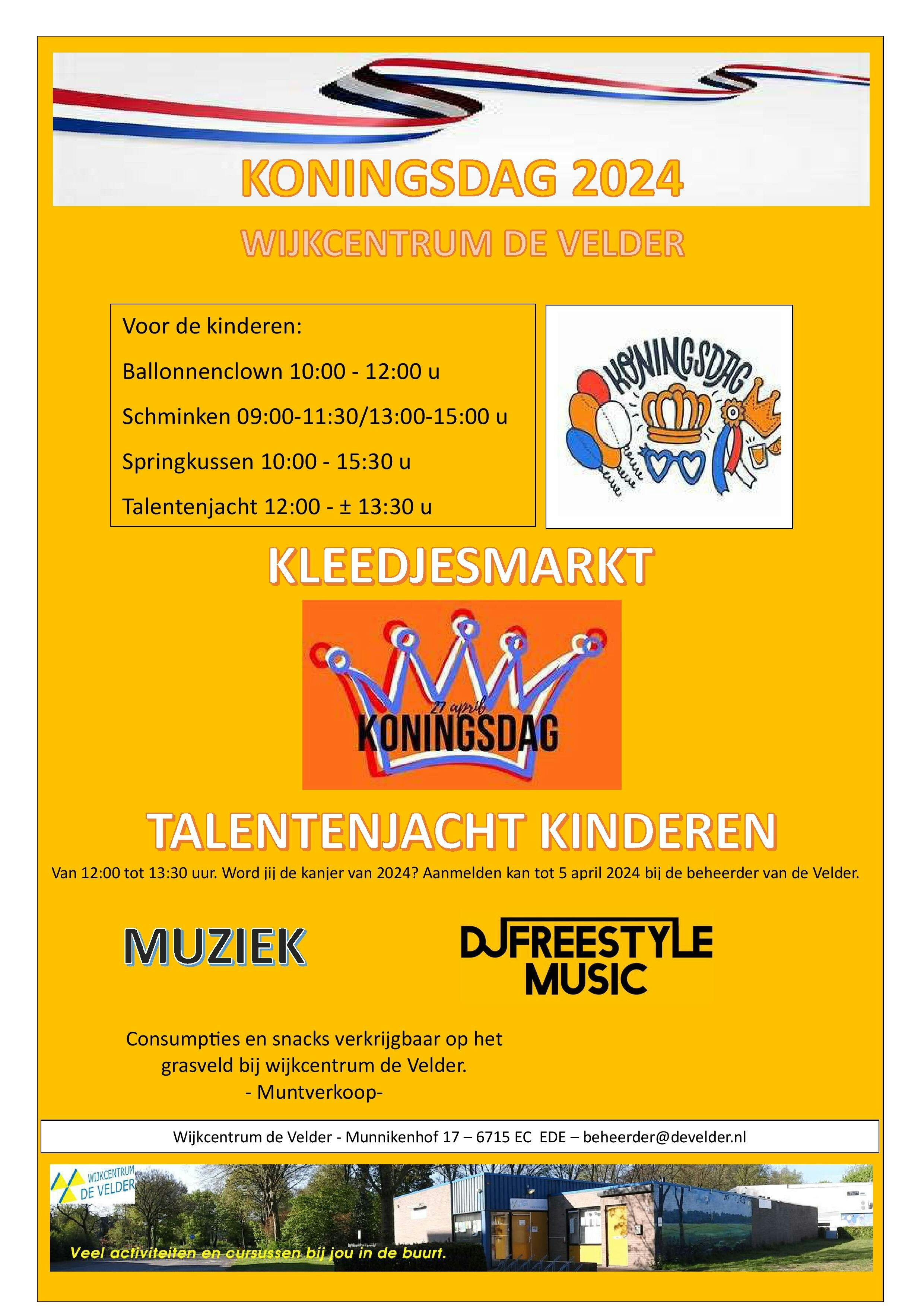 Koningsdag De Velder 27 april