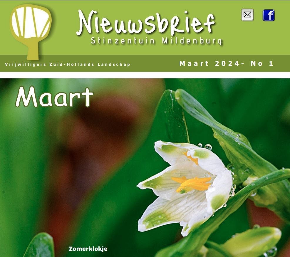 Nieuwsbrief Stinzentuin Mildenburg