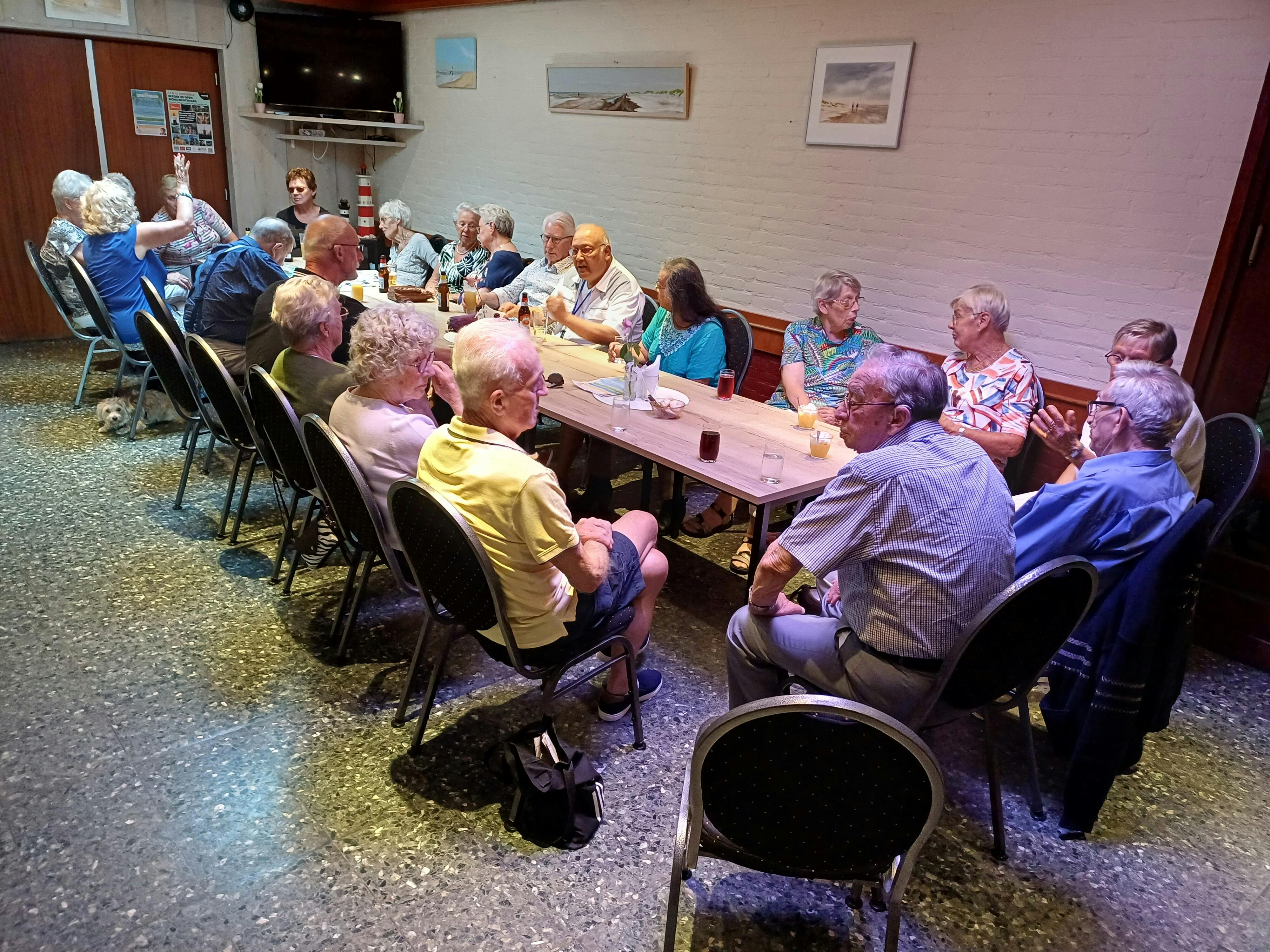 Koffiedrink middag in de gaffelaar 
