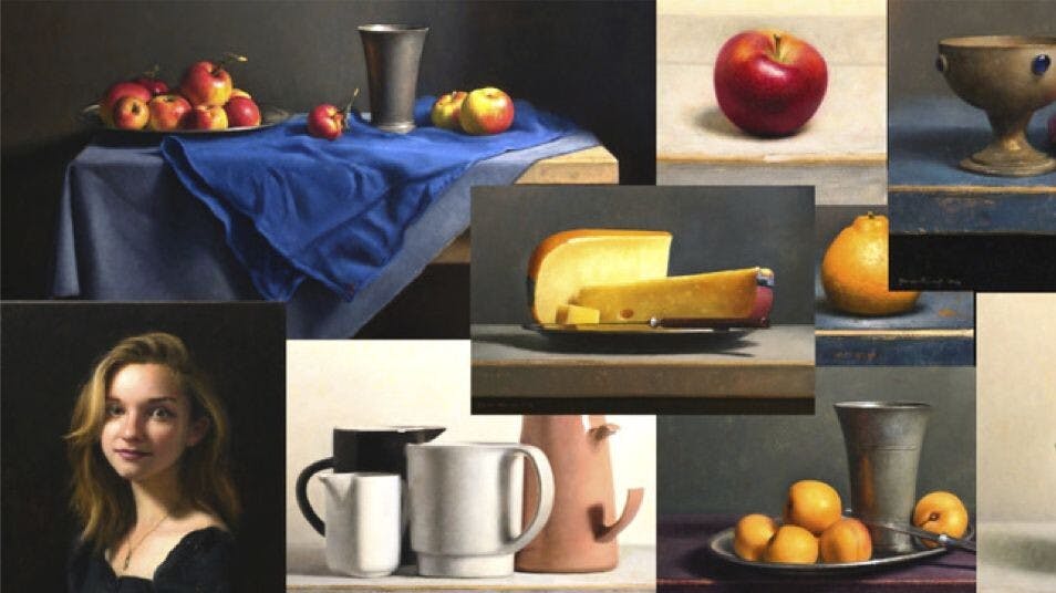 Tentoonstelling traditionele olieverfschilderijen van Jos van Riswick