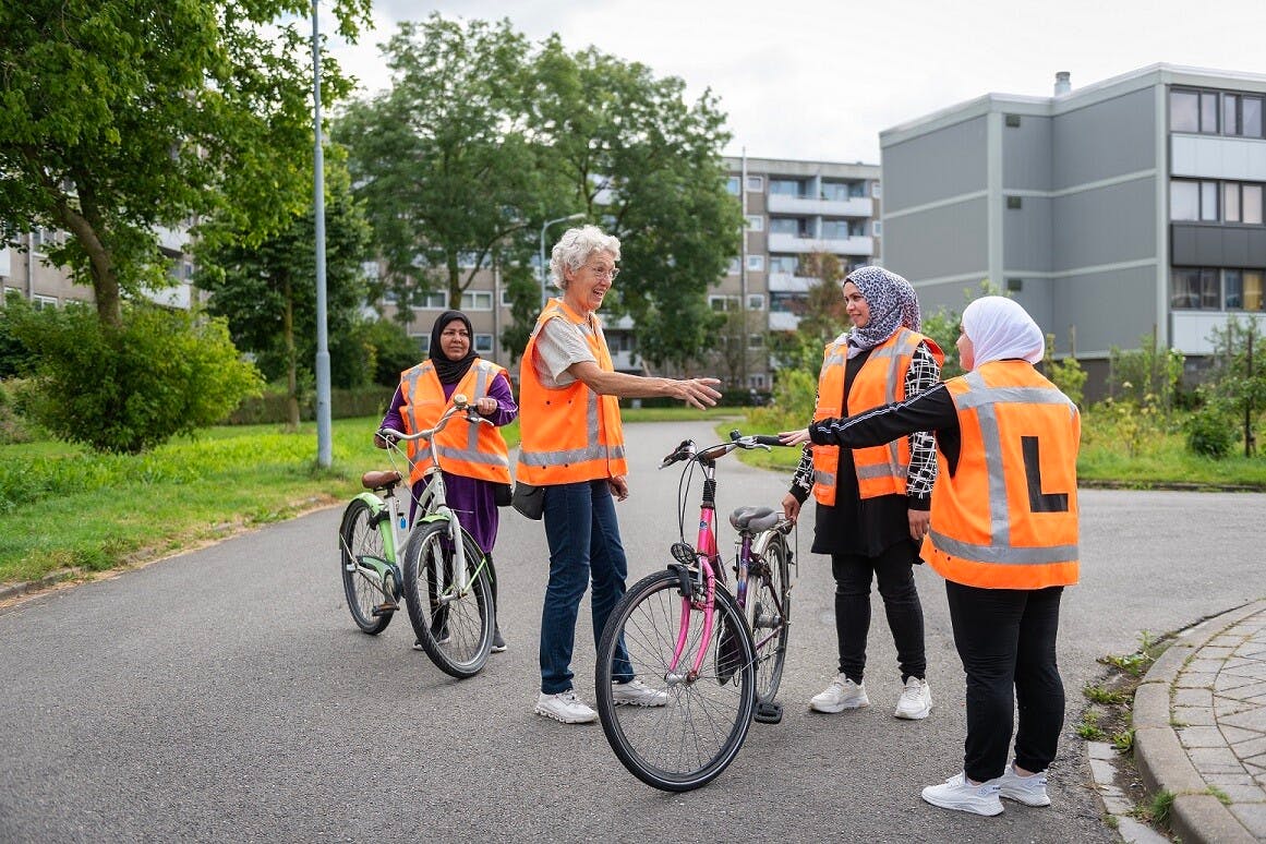 Fietsles in het Pennywafelhuis