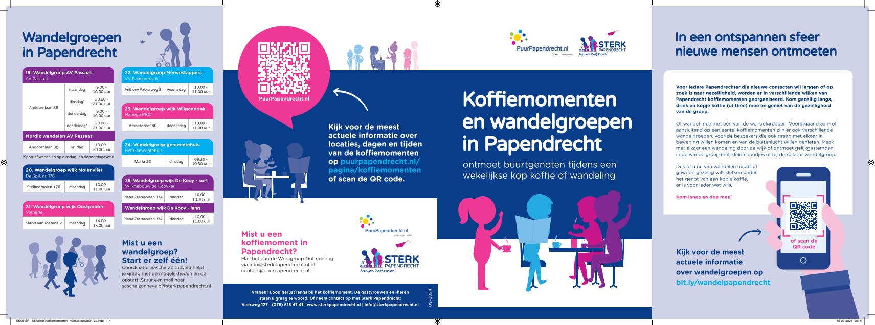 Kofiemomenten en wandelen 2024