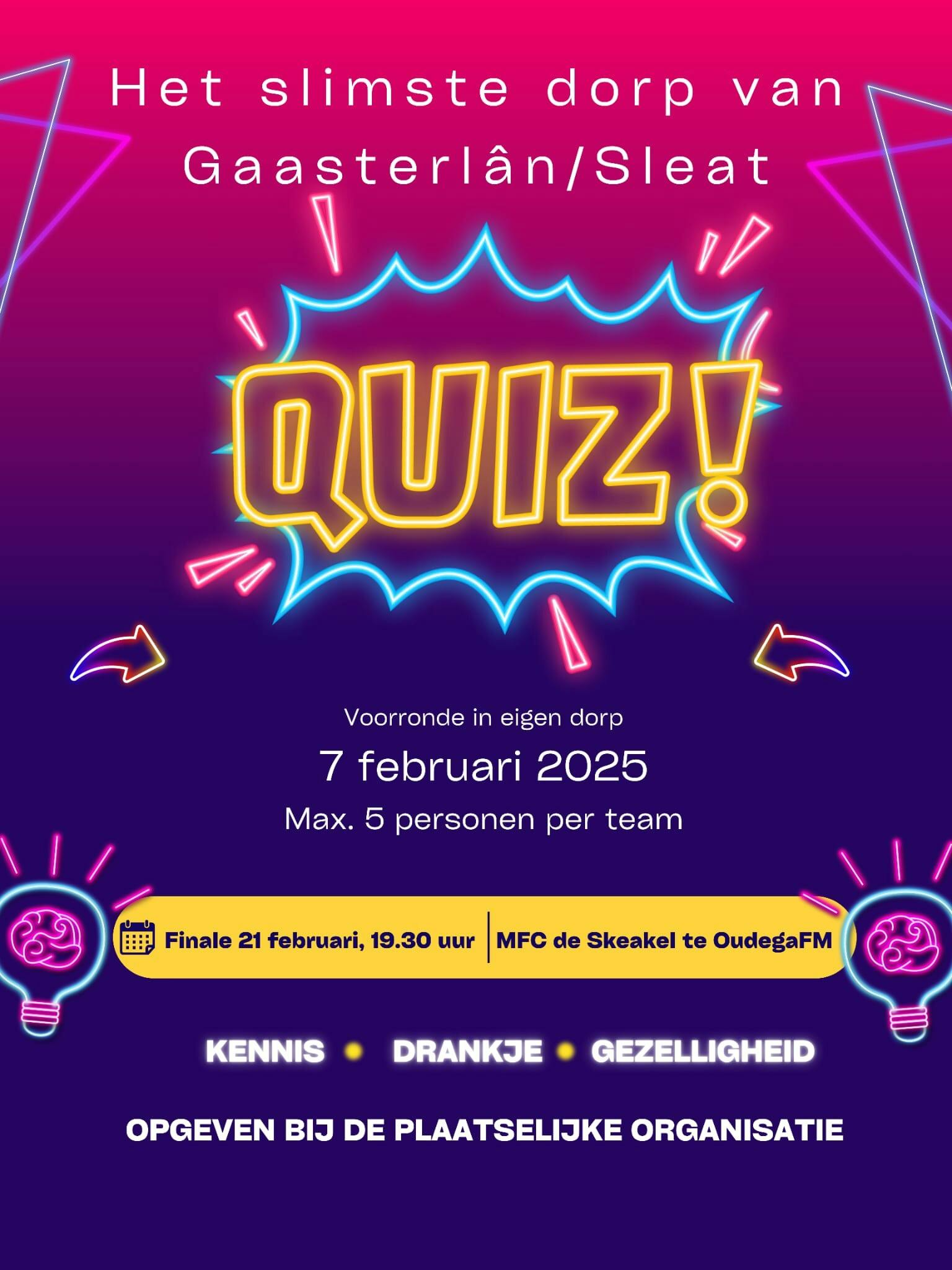 Slimste dorp/stad van Gaasterland 2025