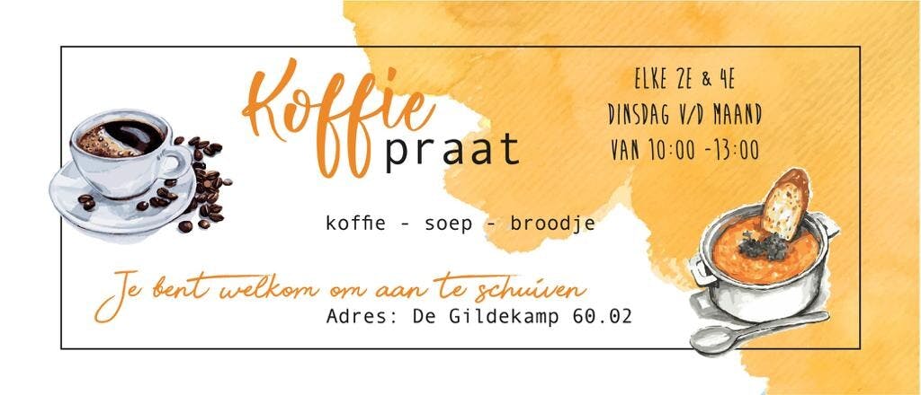 Koffiepraat: koffie, soep en ontmoeting