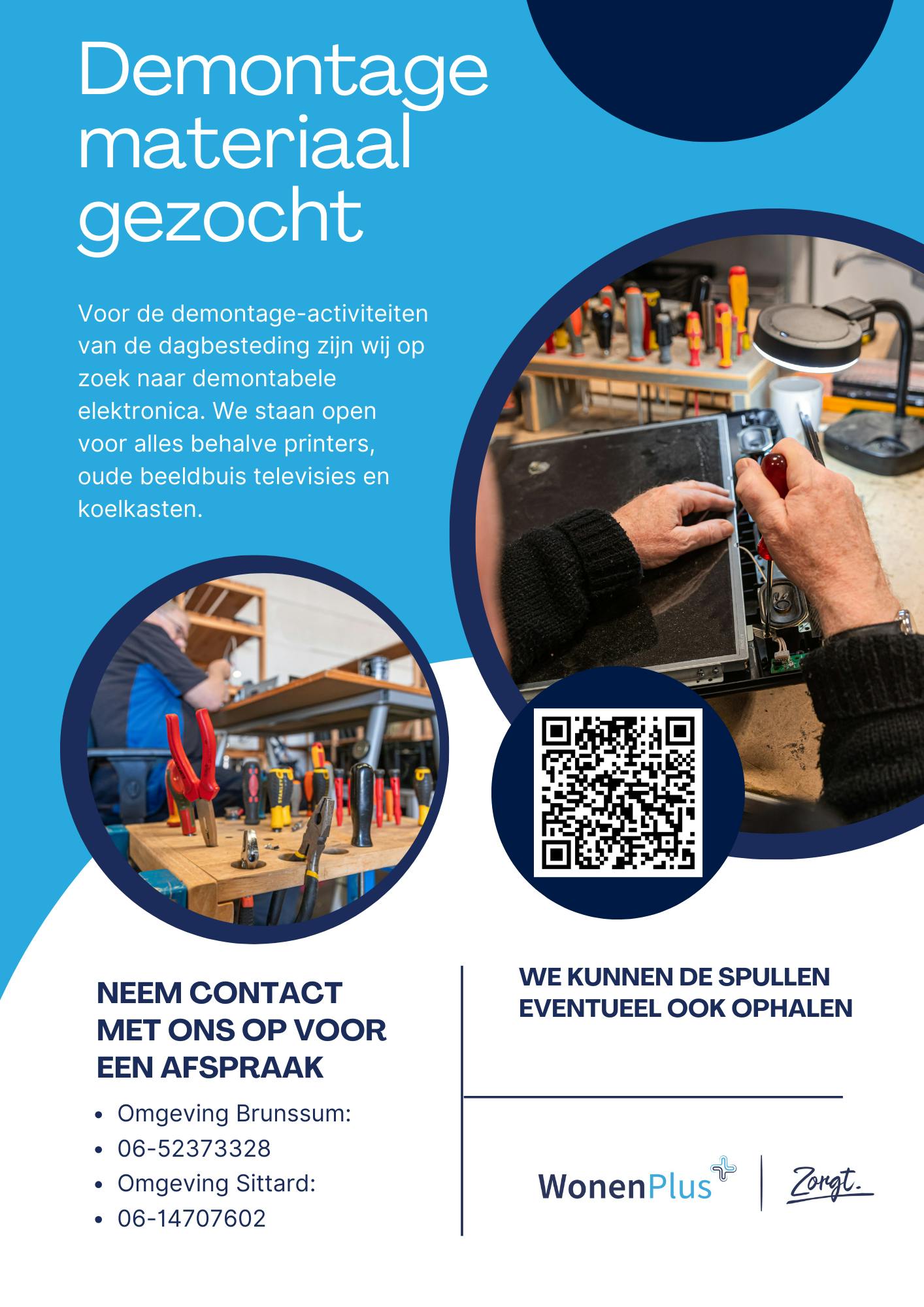 Demontage materiaal gezocht