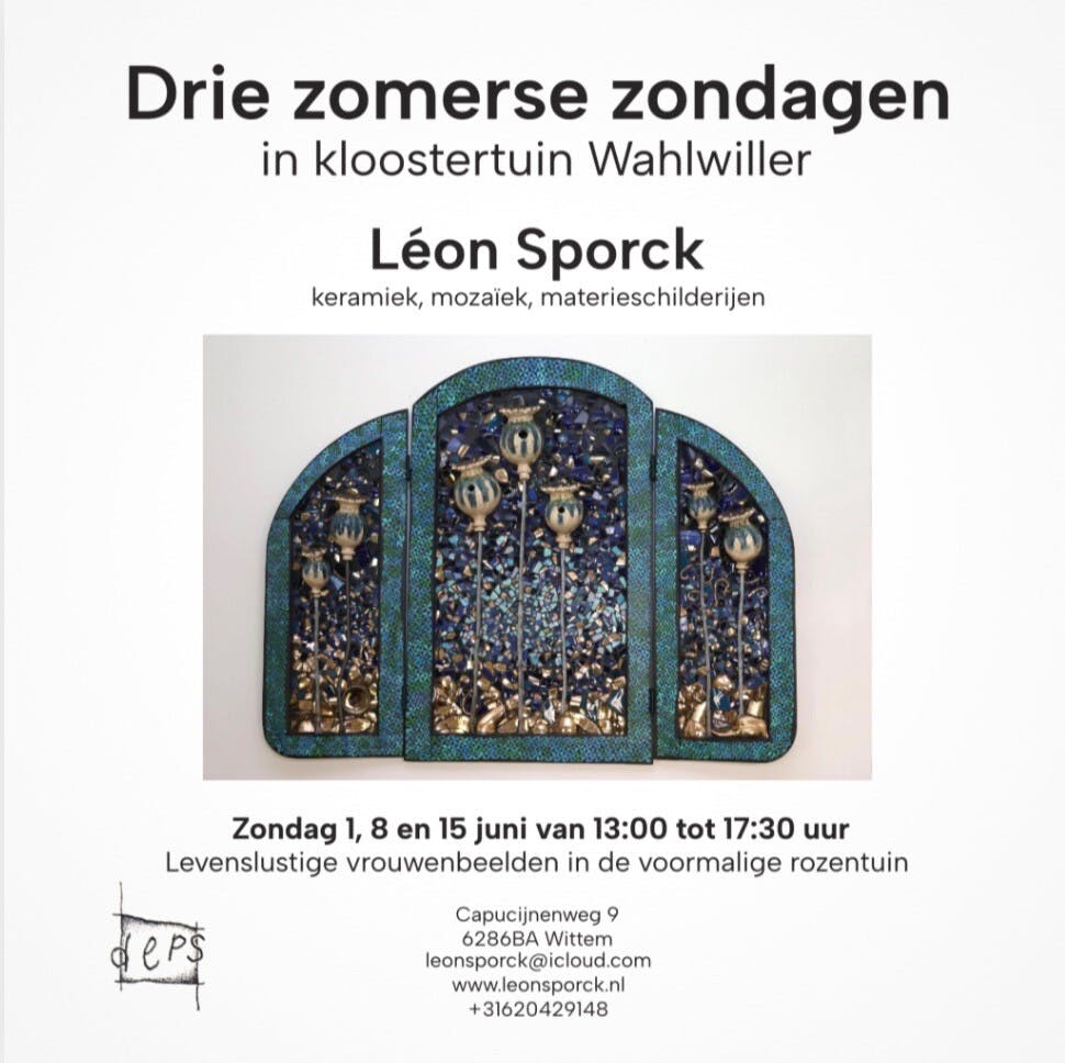 Drie Zomers Zondagen: Kunst in Kloostertuin Wahlwiller