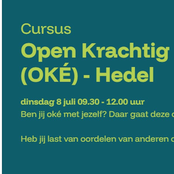 Open Krachtig Echt