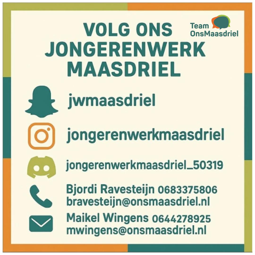 Social media Jongerenwerk Maasdriel