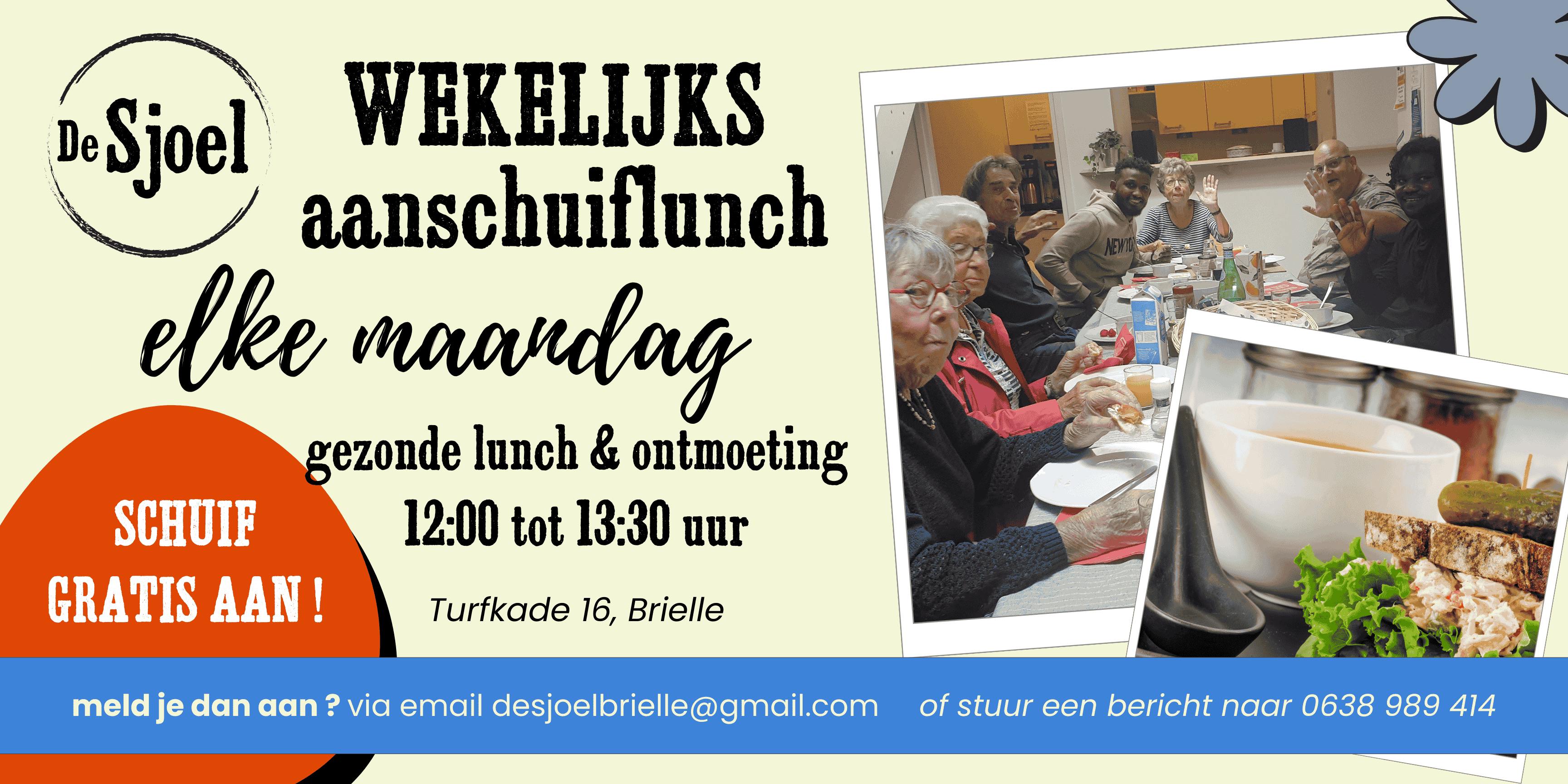 Maandag samen lunchen bij De Sjoel?