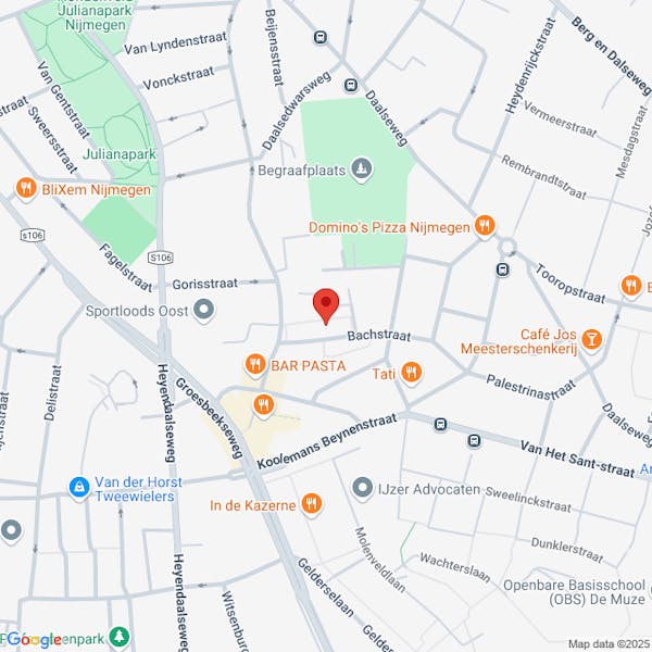 Melding voor het slopen van gedeelten van de woning (advies Nijmegen) op de locatie Bachstraat 15 te Nijmegen zaaknummer MA25.01555