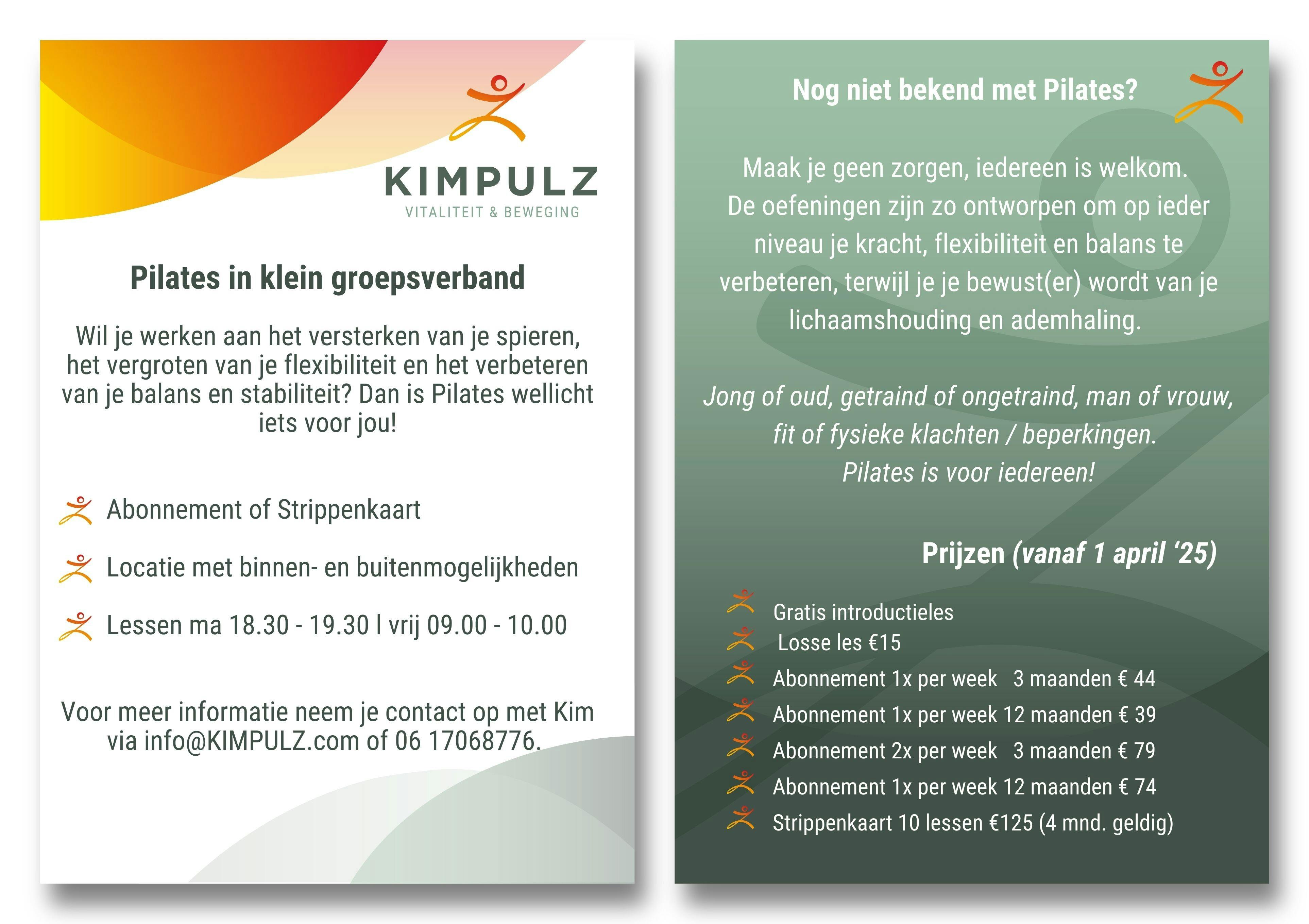 Pilates@StudioOard I Versterk je Lichaam