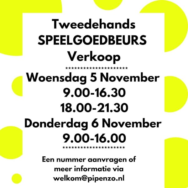 Tweedehands speelgoedbeurs, goed voor het milieu en de portemonnee