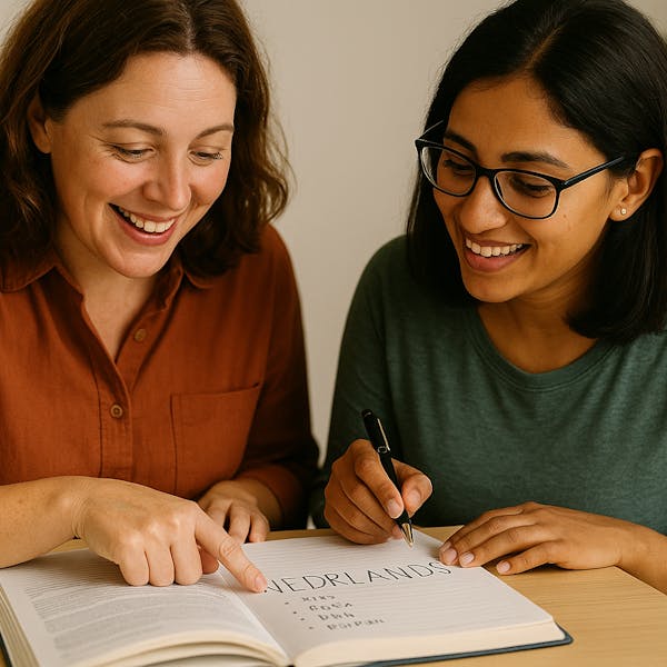 Help medebewoners met de Nederlandse taal