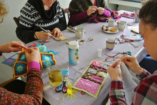 Gezellig handwerken op dinsdagochtend