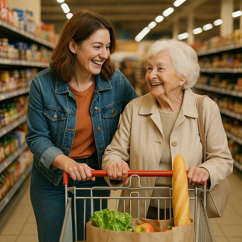 Help anderen met boodschappen doen