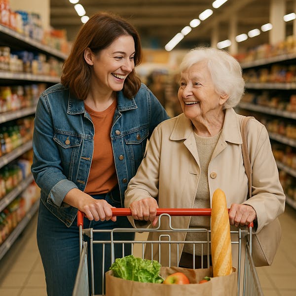 Help anderen met boodschappen doen