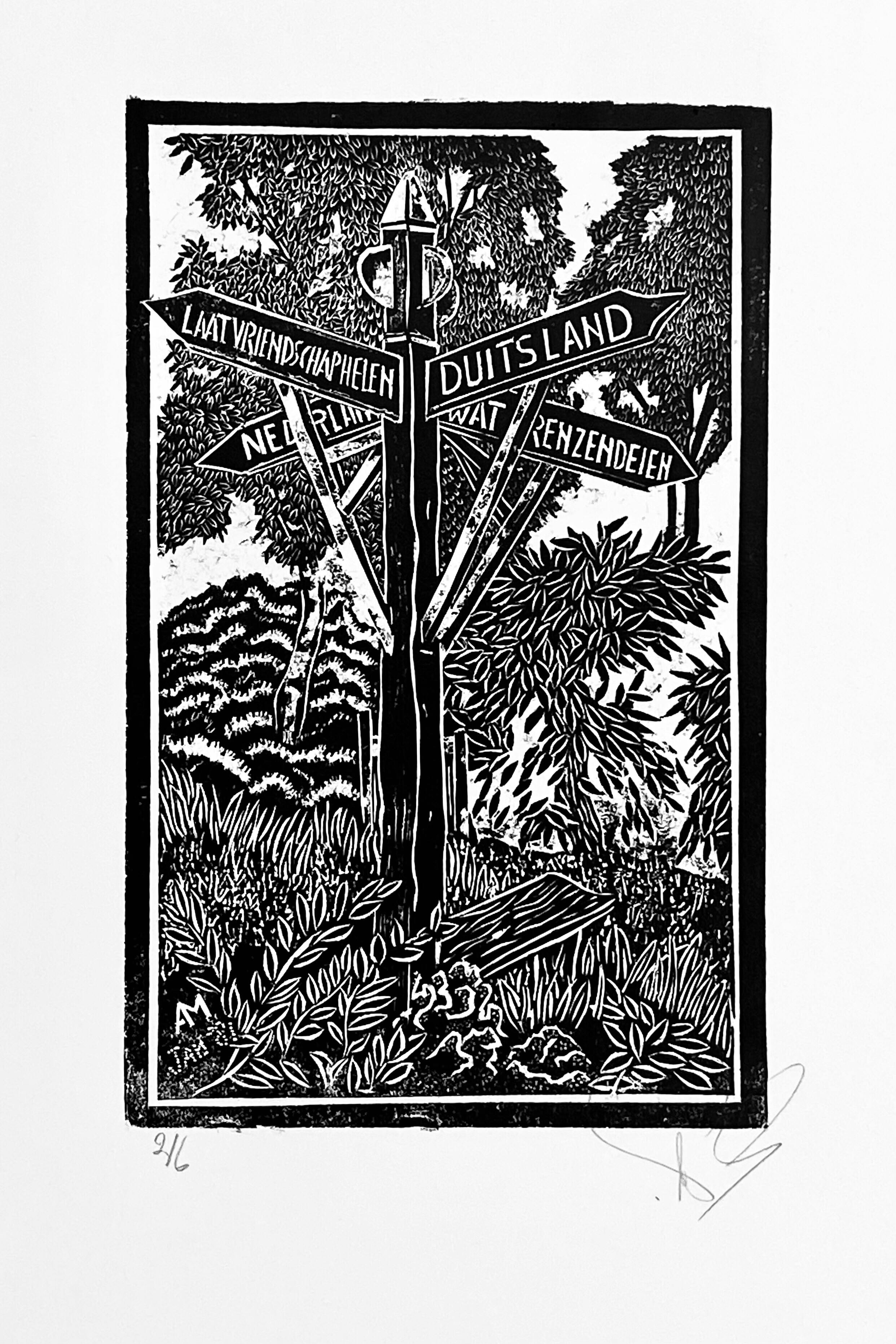 Expositie kartonsneden van Toon Mens