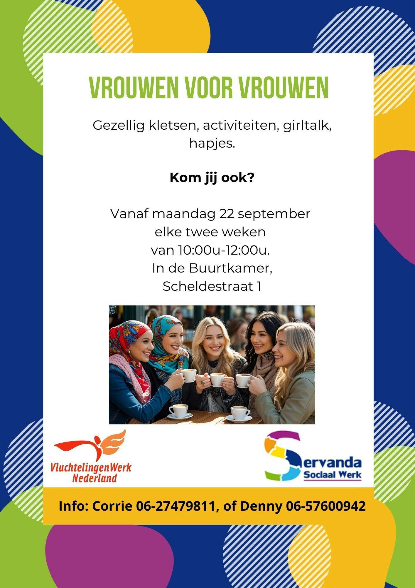 Vrouwen voor Vrouwen; Een fijn moment van ontmoeten.