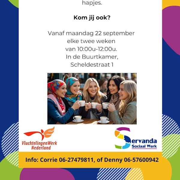 Vrouwen voor Vrouwen; Een fijn moment van ontmoeten.