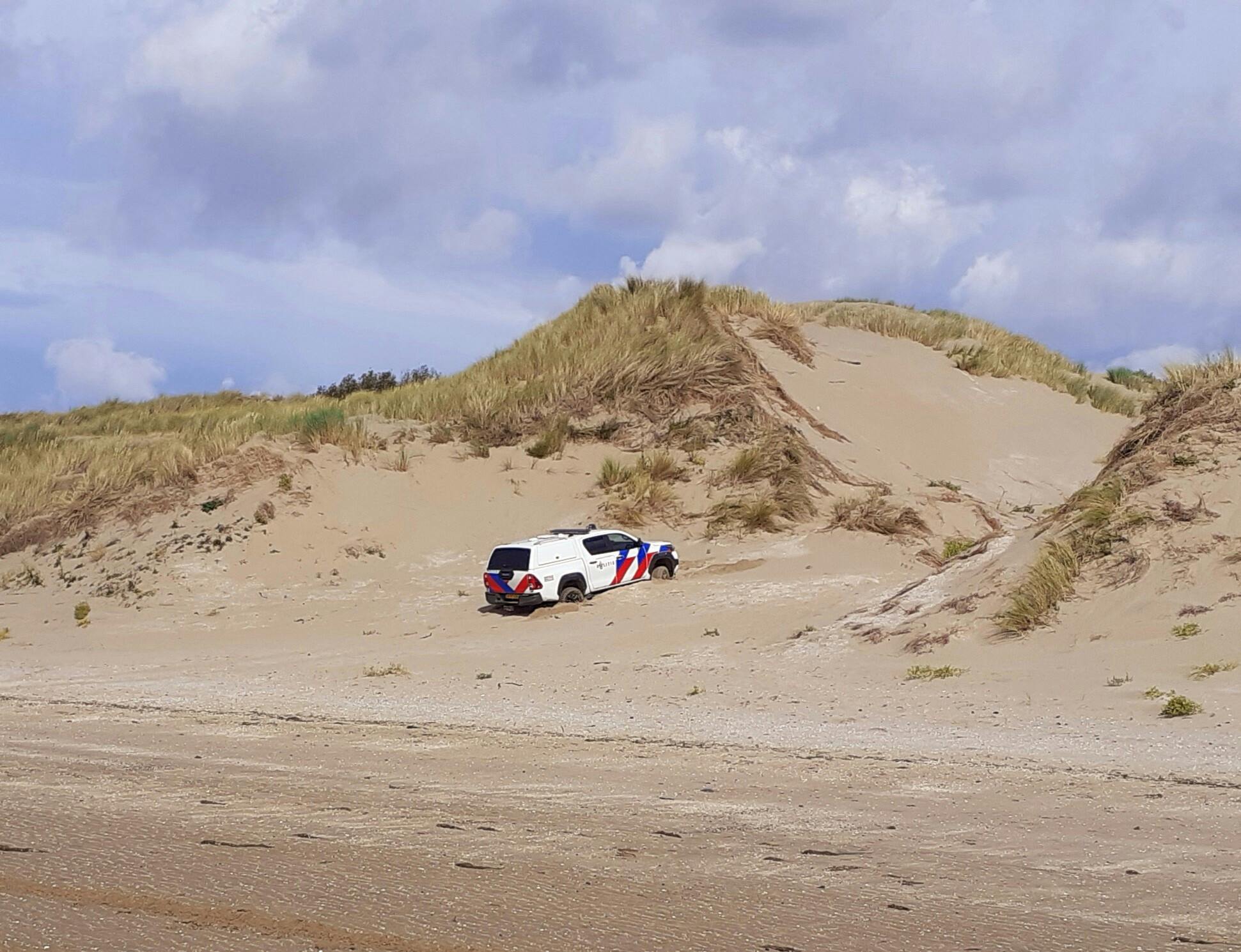 Zandhappen voor politie