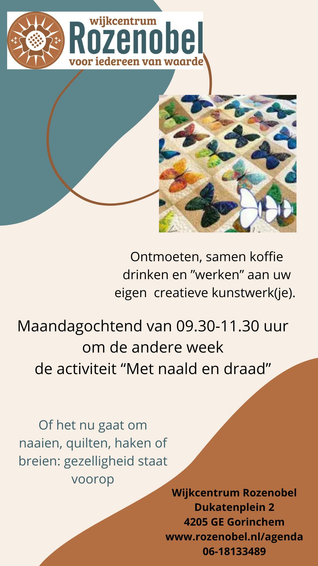 Creatieve koffie ochtend "Met naald en draad"