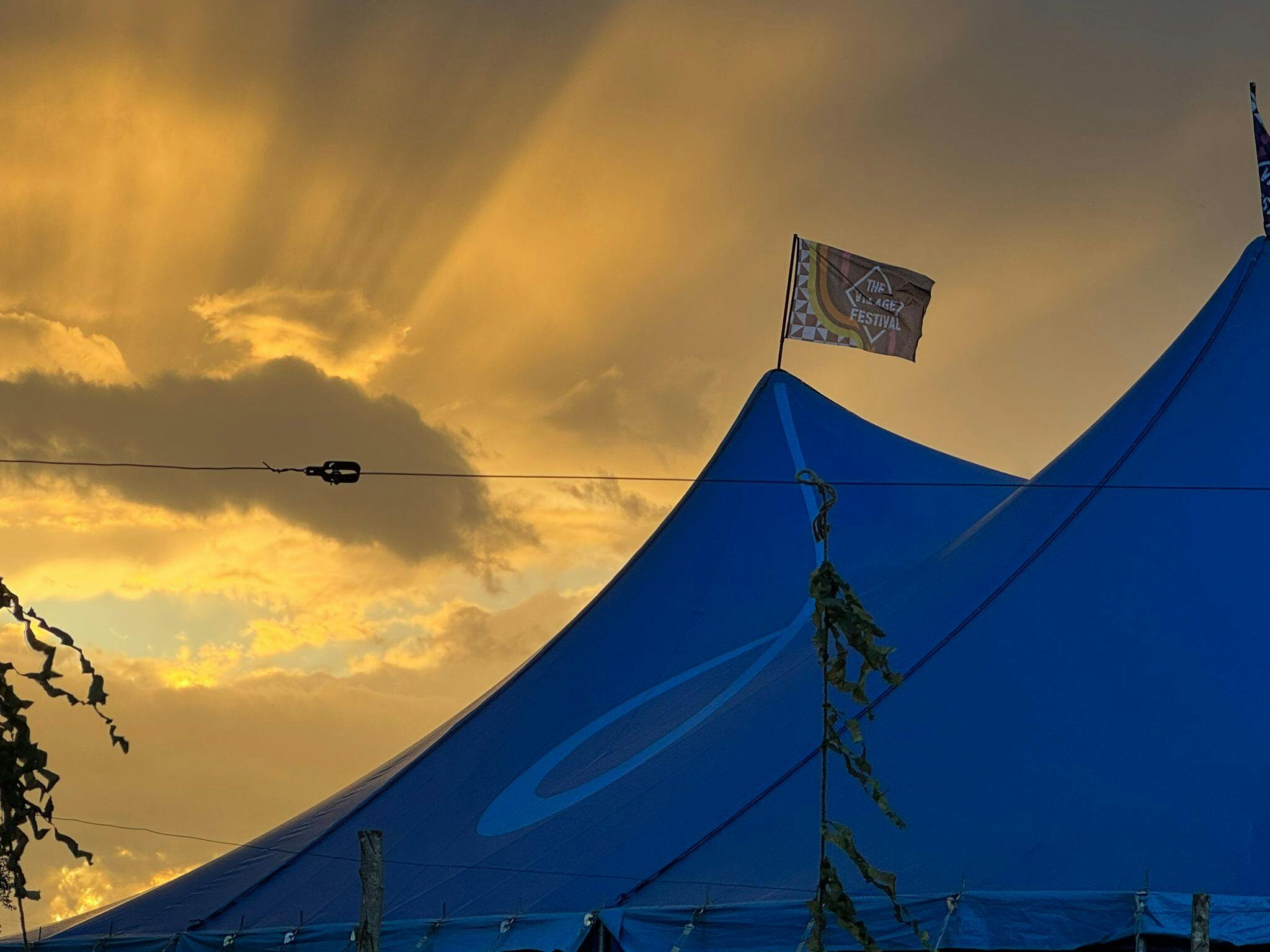 Opbouw The Village Festival #Stensbeek 