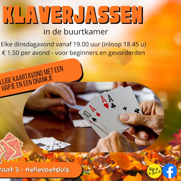 Klaverjassen in Buurtkamer Ons Midden