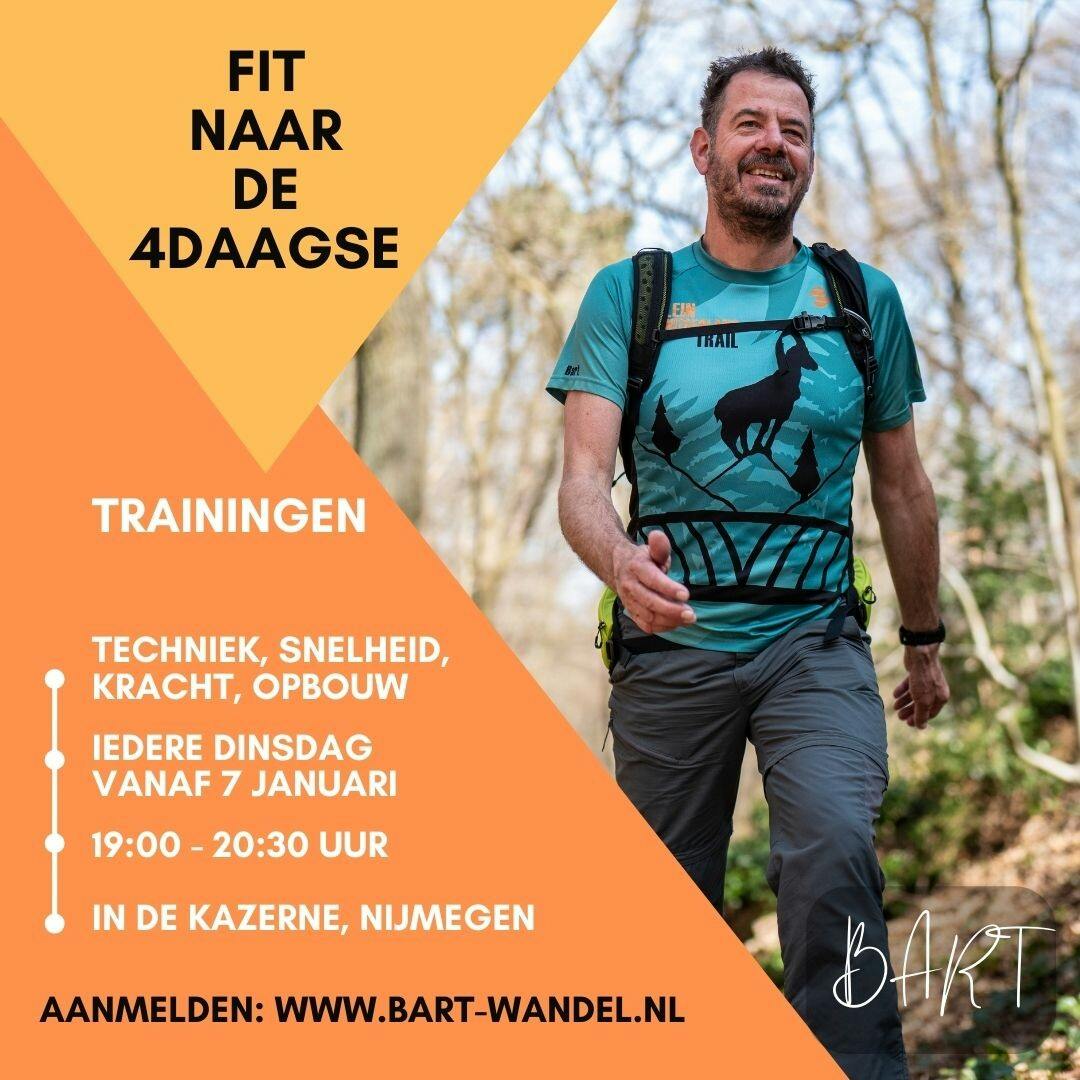 Sportief Wandeltraining elke dinsdagavond