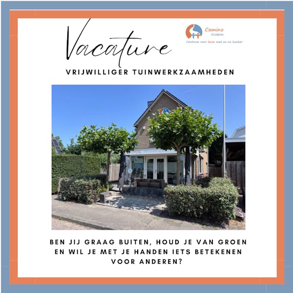 Camino Zuidplas zoekt vrijwilliger tuinwerkzaamheden