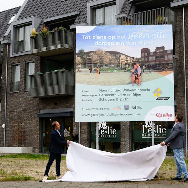 Aanleg vernieuwde Wilhelminaplein in Rijen van start
