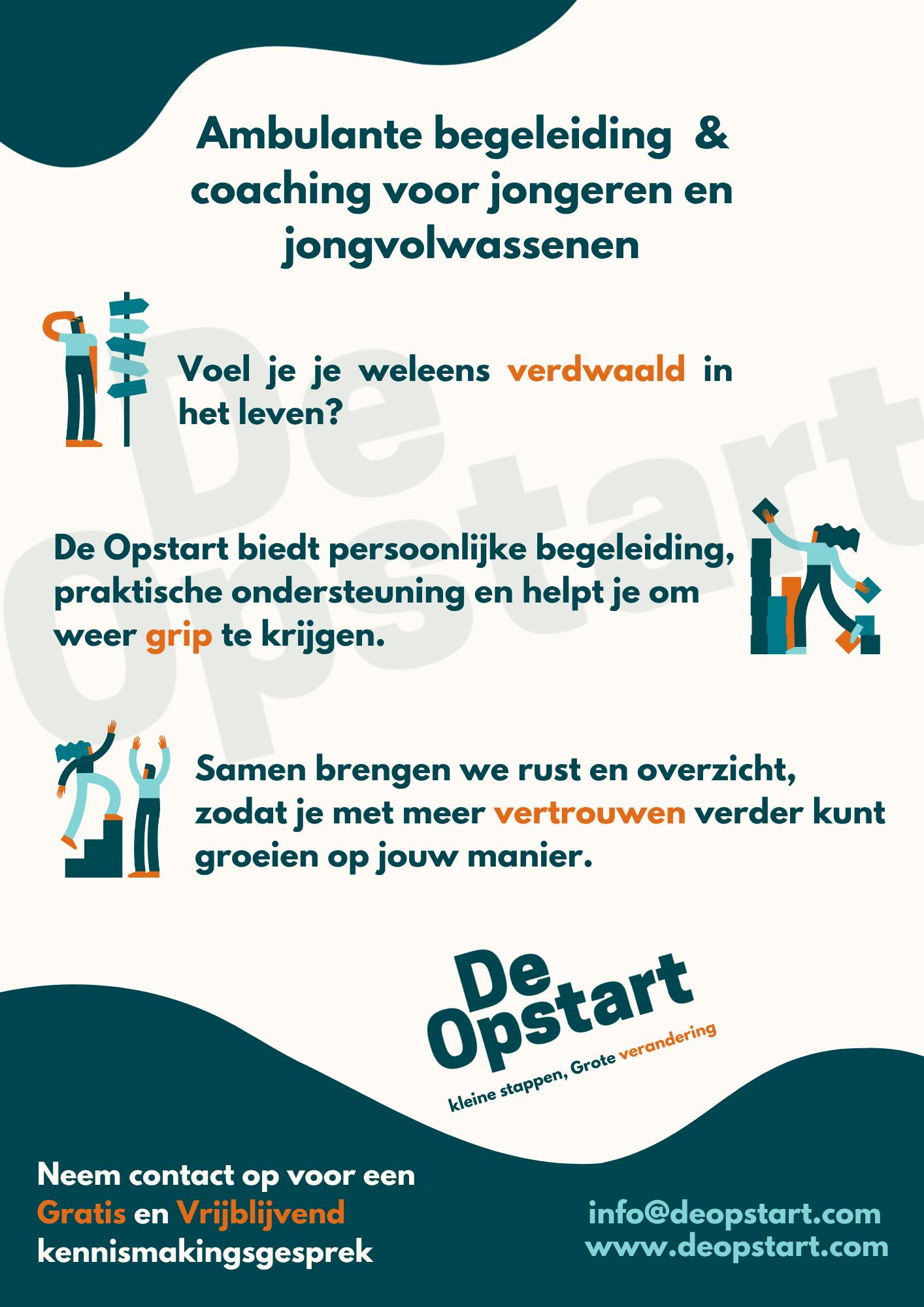 Begeleiding en coaching voor jongeren en jongvolwassenen die vastlopen.